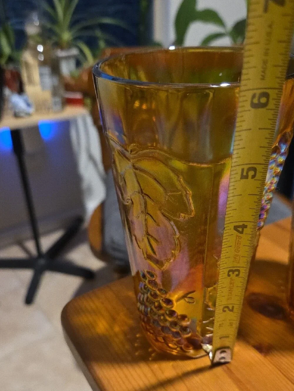 Indiana Glass pair iridescent